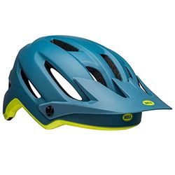 Bell 4Forty MTB Helm 2022: Mat/Gloss Blauw/Hi-Viz, L 58-62cm