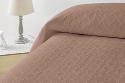 Degrees home Glad - sprei voor bed 105 - sprei Bouti bed - lente zomer - 200 x 260 cm - bruin