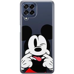 ERT GROUP etui na telefon Samsung M33 5G, case oryginalny i oficjalnie licencjonowany przez Disney, wzór Mickey 052, optymalnie dopasowane, plecki z TPU częściowo przeźroczyste