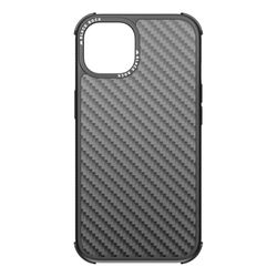 Black Rock - Funda de Carbono Robusta de Carbono Real Adecuada para Apple iPhone 13 I Funda de teléfono móvil de Carbono, Cubierta de Fibra (Negro carbón)