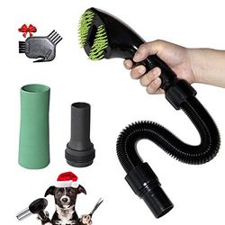Gforest Pet Vacuum Grooming Brush Hair Remover Shedding Deshedding Kit di attrezzi per cani e gatti (nero)