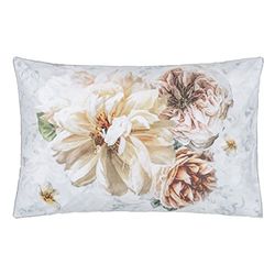 Taie d'oreiller imprimée en Percale de Coton, Pahari Tuberose, 50x75 cm, Designers Guild