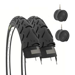 2 banden 16 x 1,95 (50 – 305) + 16 inch bandenkamers voor mountainbike, kinderfiets BMX
