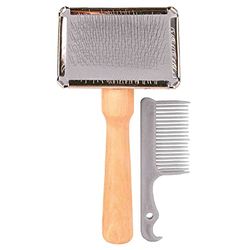 Trixie Soft Brush with Cleaner, 13 x 6 cm