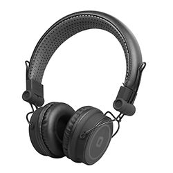 SBS TTHEADPHONEDJBTK, Cuffie wireless stereo DJ Black Night con microfono e tasto di risposta, padiglioni morbidi e archetto regolabile, nero