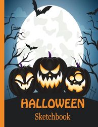 Halloween Sketchbook: Personalized Halloween for Drawing, Creative Drawing, and Writing for Kids, Girls, Boys, and Teens. Perfect Gift Idea for Students on Halloween.