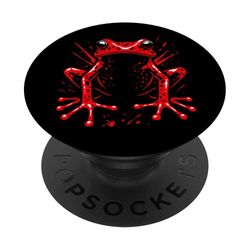 Frota roja Frog Bold Nature Style Tropic Tropic Summer PopSockets PopGrip Adhesivo