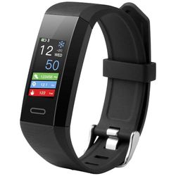 Technaxx Alemania Bluetooth Fitness Tracker Reloj de Ejercicio Banda Inteligente Rastreador de Actividad con Temperatura Ritmo Cardíaco y Monitor de Sueño TX-HR7