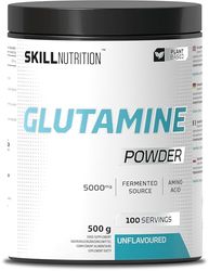 Skill Nutrition Glutamine - 500 g | L-Glutamine Powder | Supports Recovery & Muscle Rebuilding | Free from Sugar & Fillers | Vegan & Vegetarian-Friendly