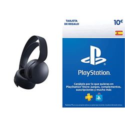 Playstation Auriculares inalámbricos PULSE 3D Midnight Black + PlayStation Store Tarjeta Regalo | PS5/PS4 Código de descarga