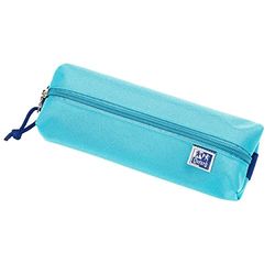 Oxford Pennenetui van polyester, duurzaam, rechthoekig, klein, aqua, aqua, 22x7x4cm, pennenetui