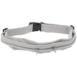 Ultrasport Unisex Sport Bag Runningbelt With 2 Zipped Compartments, Grey, 77-100 Cm UK