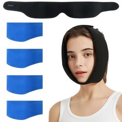 SURFOU Lot de 4 compresses rafraîchissantes pour dents de sagesse - Coussin rafraîchissant pour le visage après dent - Noir