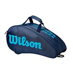 Wilson Borsa da Padel Rak Pak, Per un Massimo di 6 Racchette, Blu Marino/Blu, WR8901701001