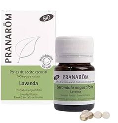 PRANARÔM – Pearls – Lavender Essential Oil – Bio Mini Capsules – Practical Format – Neutral Flavor – 60 Mini Capsules.