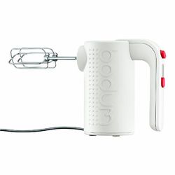 Bodum BISTRO Elektrisk handmixer (diskmaskinssäkert tillbehör i rostfritt stål, 5 hastighetsinställningar), krämfärgad