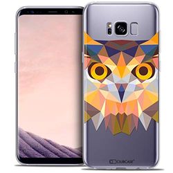 Caseink - Beschermhoes voor Samsung Galaxy S8 (G950) [Crystal Gel HD Polygon Series Animal - Zacht, Ultradun - Bedrukt in Frankrijk] Uil