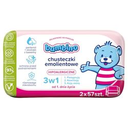 Bambino Lingettes pour bébés duopack 2x63pcs.