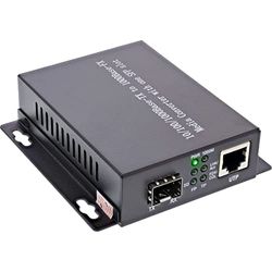 InLine® Network Media Converter 10/100/1000Mb/s TP naar SFP LWL (voor LC Duplex), SM, 20km