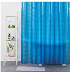 LshyMn YLYZMN1 - Tenda da doccia in EVA trasparente, 180 x 180 cm, rivestimento 3D trasparente in EVA per box doccia con ganci