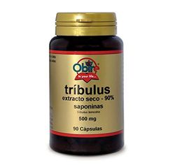 Obire | Tríbulus 500 mg | (90% saponinas) 90 Cápsulas | Aumenta masa muscular | Energía | Fuerza y resistencia
