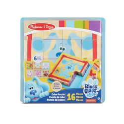 Melissa & Doug Blue's Clues & You Wooden Cube Puzzle | Puzzles | Age 3+ | Gift for Boy or Girl