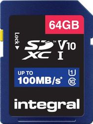 MEMORIA INTEGRAL V10 CLASE 10 UHS-I U1 SDXC 64GB TARJETA