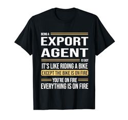 Trabajo divertido de definición de agente de exportación Camiseta