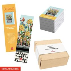 Colis 5 ex. + lot de 20 marque-pages Olivetti MILAN 2025