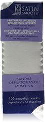 Satin Smooth Tiras depiladoras pequeñas de muselina para mujer, 100 tiras