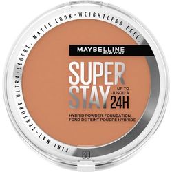 Maybelline Powder Foundation, Long-lasting 24H Wear, Medium to Full Coverage, Transfer, Water & Sweat Resistant, SuperStay 24H Hybrid Powder Foundation, 60