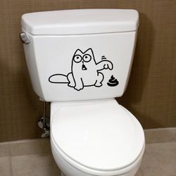 Ambiance Stickers Sticker "Drole de Chat", 15 x 25 cm, zwart