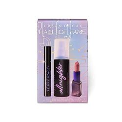 Urban Decay Hall of Fame Gift Set with 3 best-selling products: Liptstick, Mascara and Setting Spray