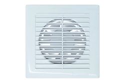 BES 21236 - Aspirador extractor de pared, 19 W, antiolores, humo con cierre, 18 x 18 cm