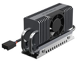 ElecGear EL-80X M.2 2280 SSD Koeler, PWM-koelventilator + Heat Pipe + Aluminium Koellichaam Heatsink voor 80mm PCIe NVMe en SATA interne Gaming SSD met Thermische Pads