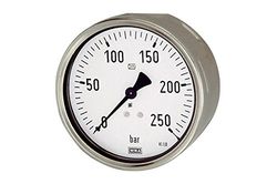 RIEGLER 102062-606 manometer, robust utgång, G 1/2 bakre excentr, 0–10,0 bar, Ø 100, 1 st.