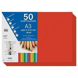 Dohe - Cardboard 50 Sheets in A3 - Red