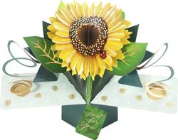 Second Nature 'Just For You -Sunflower' pop-up kaart - POP209