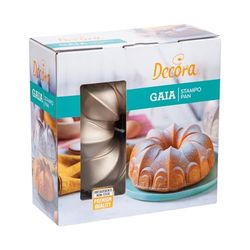 Decora 0080112 Stampo Antiaderente Gaia Ø 24 X 10 h Cm, In Alluminio Pressofuso, per realizzare preparazioni dolci e salate.