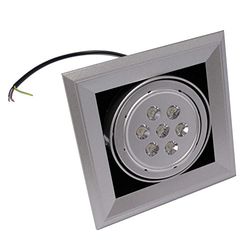 Cablematic – underfälld LED Downlight 7 W vit 20 x 20 cm fyrkantiga dagar