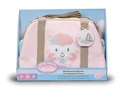 Baby Annabell Changing Bag, doll changing bag with floral design incl. changing mat, diaper, and powder box