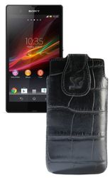 Suncase Originalfodral till Sony Xperia SP äkta läder