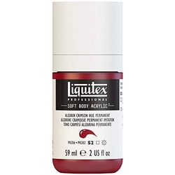 Liquitex Professional Soft Body Acrylic Paint, Alzarin Crimson Hue Permanent, 59 ml Bottle