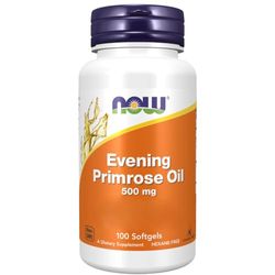 Now Foods, Evening Primrose Oil (Olio di Enotera), con Acido Gamma Linolenico, 500mg, 100 Capsule Morbide, Testato in Laboratorio, Senza Soia, Senza Glutine, Non OGM