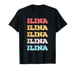 Simpatico regalo personalizzato Ilina Nome personalizzato Maglietta