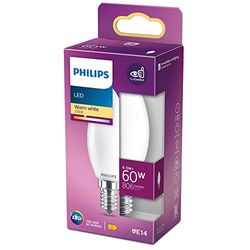 PHILIPS BOMBILLA VELA LED E14 6,5W 806Lm 2.700K LUZ CALIDA