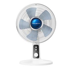 Rowenta Turbo Silence Extreme + VU2731 Ventilador de mesa silencioso de 40 W de potencia, 30 cm de diámetro, modo turbo, oscilación automática, 4 ajustes, función noche, blanco