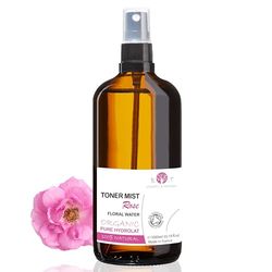 B.O.T Cosmetic & Wellness - Eau Florale de Rose Organique Hydrolat | 100% Pure | Apaise, Nettoie, Hydrate | Anti Rougeurs | Tonifiant | Pour Peau Sensible & Grasse | Unisexe | 1L