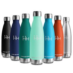Thermosfles, 750 ml, herbruikbaar, dubbelwandig, roestvrij staal, BPA-vrij, lekvrij, voor kinderen, school, volwassenen, sport, reizen, kamperen
