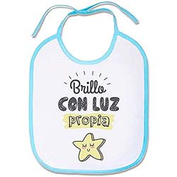 Supermolon 00686 Babyslabbetje met veters, hemelsblauw, uniseks